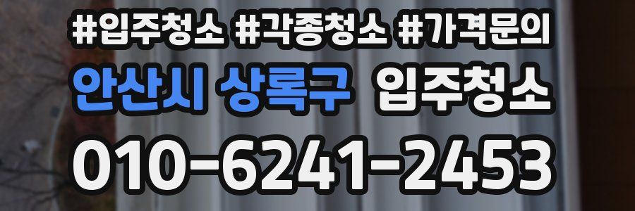 안산시 상록구 이사청소