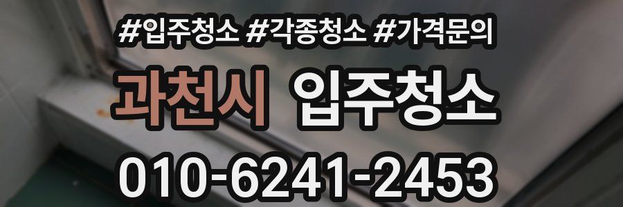 과천시 이사청소