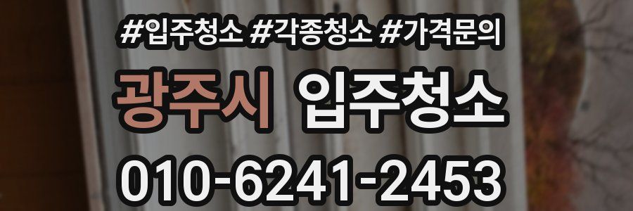 광주시 이사청소