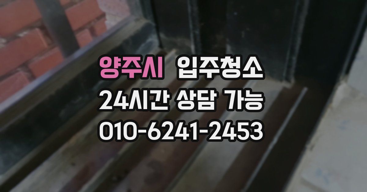 양주시 입주청소