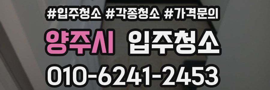 양주시 이사청소