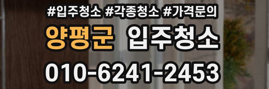 양평군 이사청소