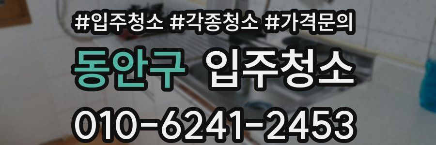 동안구 이사청소