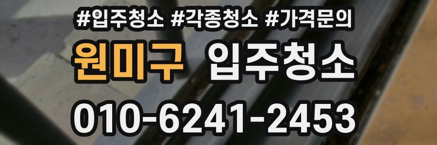 원미구 이사청소