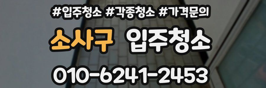 소사구 이사청소