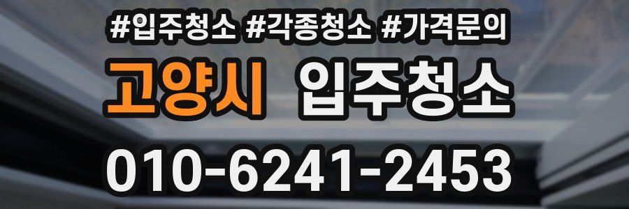 고양시 이사청소