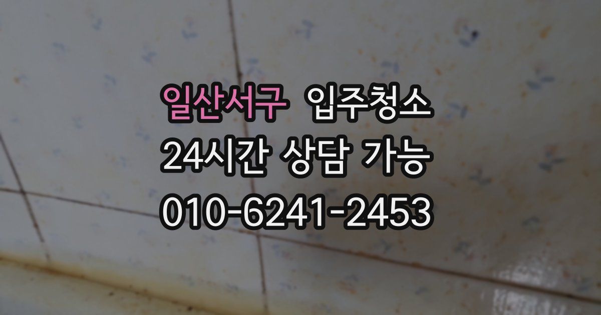 일산서구 입주청소