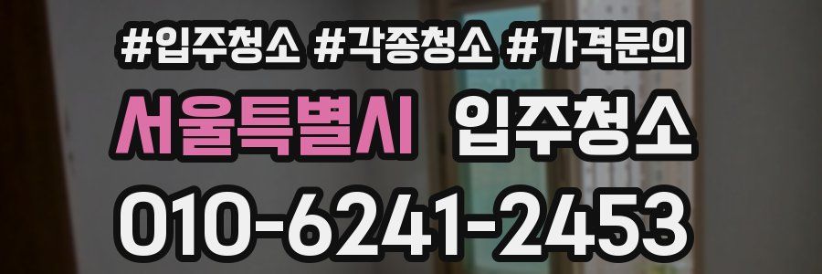 서울특별시 이사청소