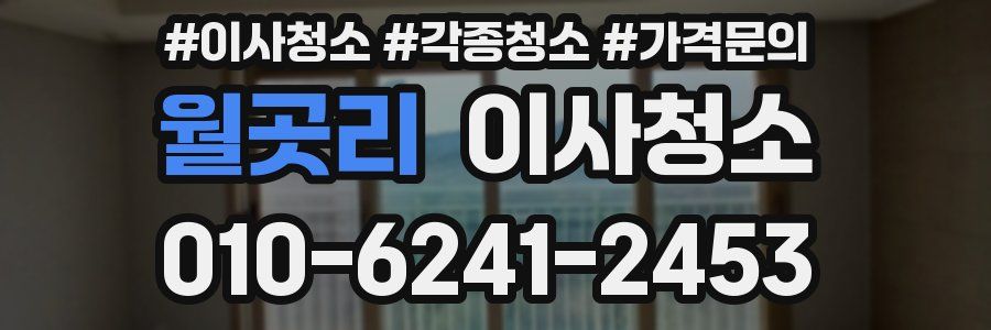 월곳리 이사청소