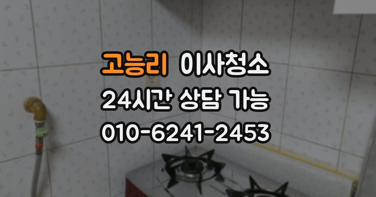 고능리 입주청소