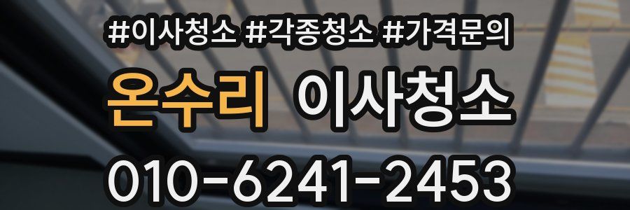 온수리 이사청소