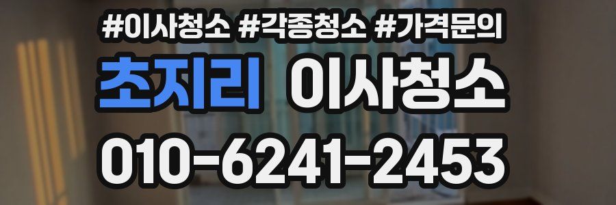 초지리 이사청소