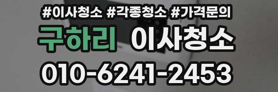 구하리 이사청소