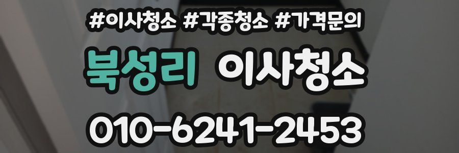 북성리 이사청소