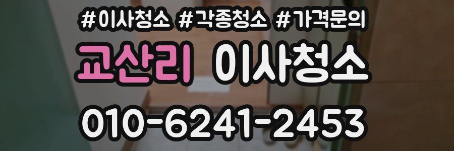 교산리 이사청소