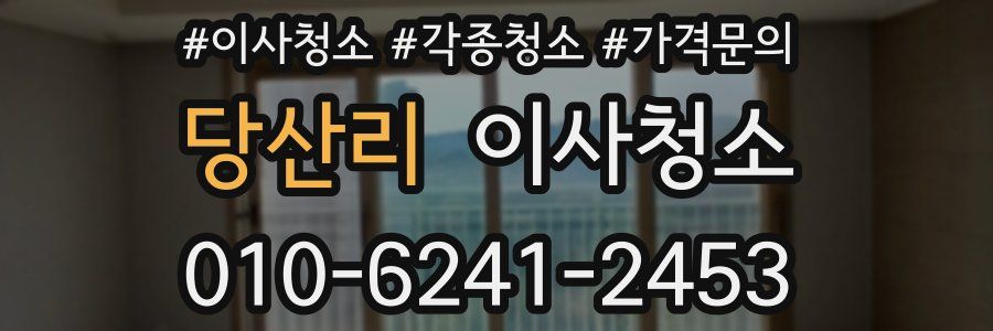 당산리 이사청소