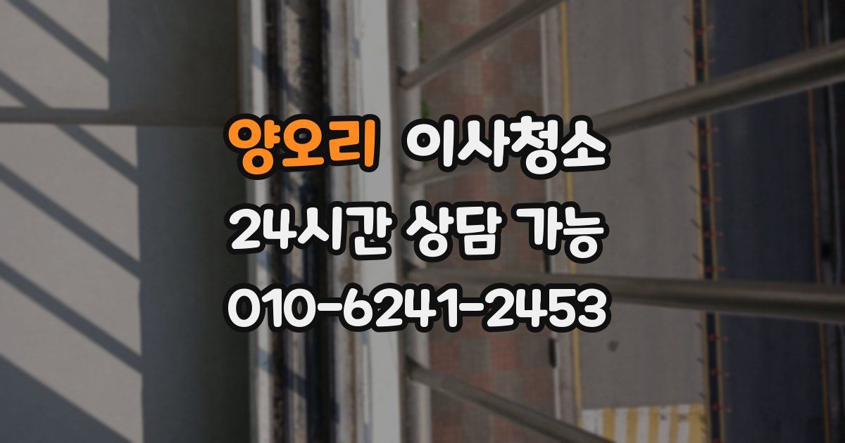 양오리 입주청소