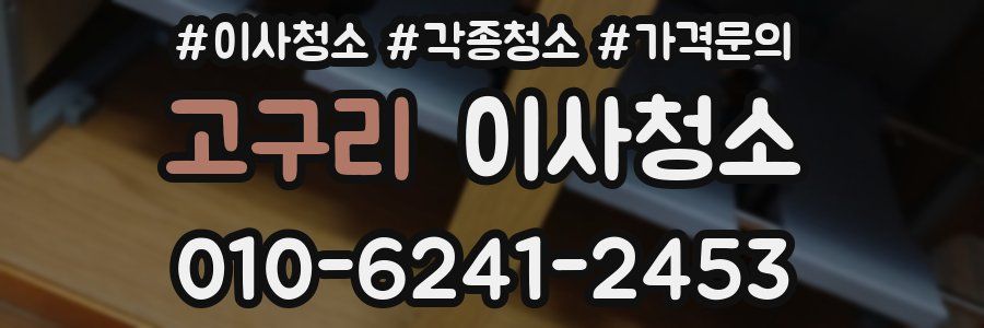 고구리 이사청소