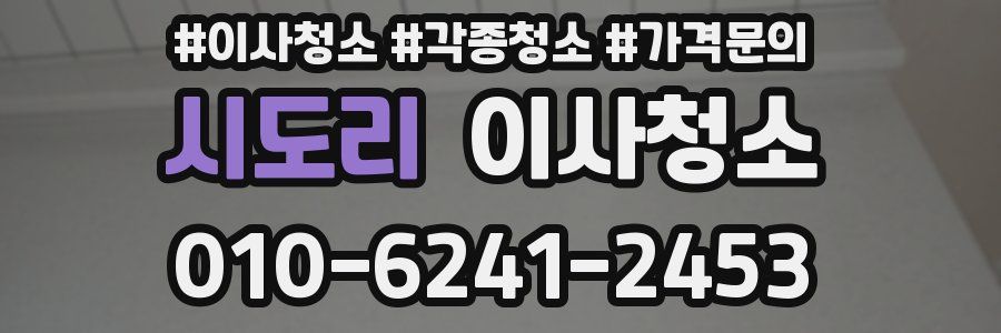 시도리 이사청소