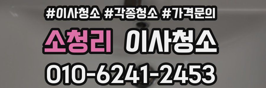 소청리 이사청소