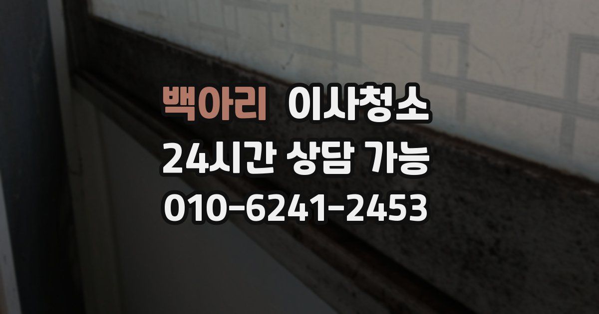 백아리 입주청소