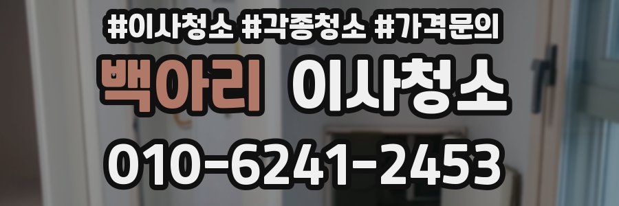 백아리 이사청소