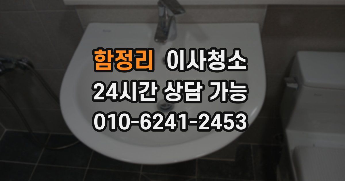 함정리 입주청소