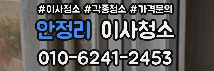 안정리 이사청소