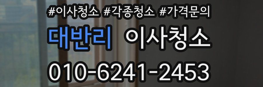 대반리 이사청소