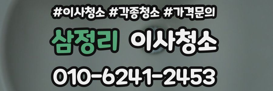 삼정리 이사청소