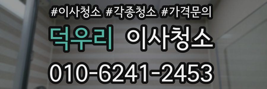 덕우리 이사청소