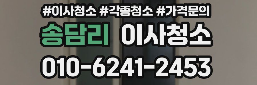 송담리 이사청소