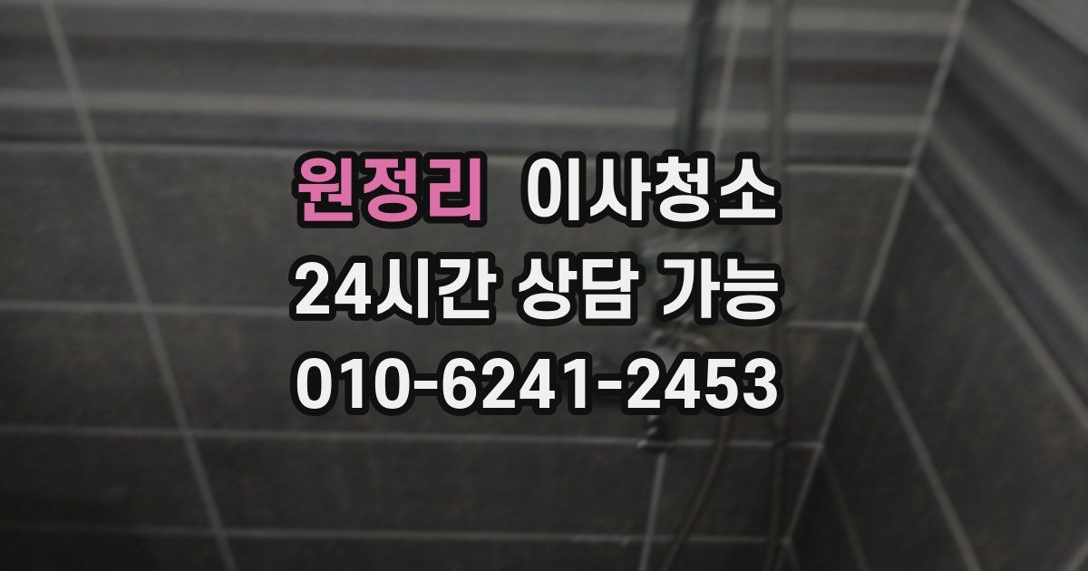 원정리 입주청소