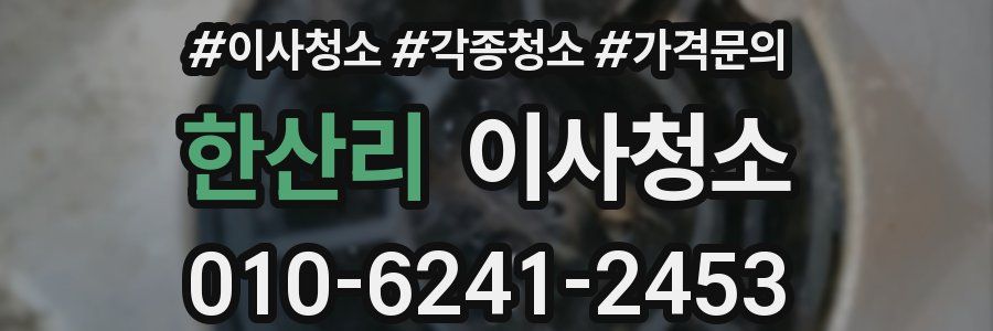 한산리 이사청소