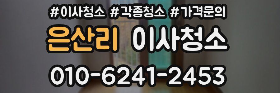 은산리 이사청소