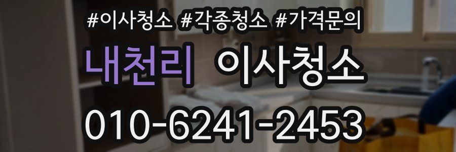 내천리 이사청소