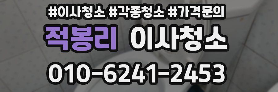 적봉리 이사청소