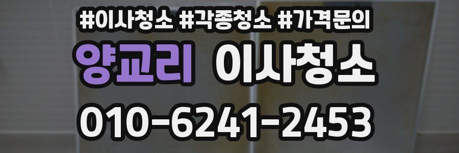 양교리 이사청소