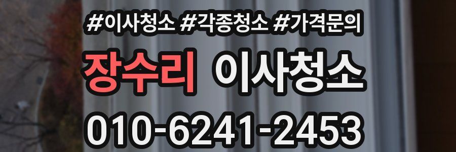 장수리 이사청소