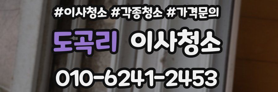 도곡리 이사청소