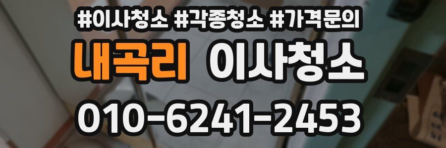 내곡리 이사청소