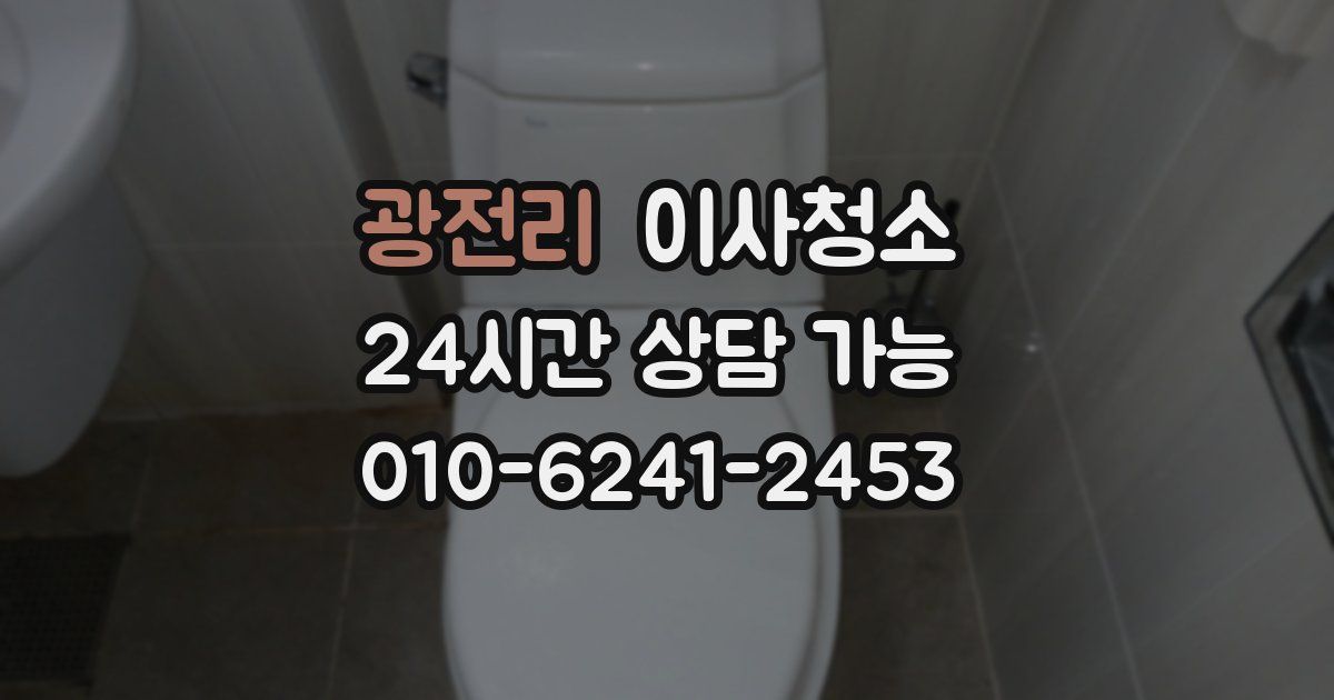 광전리 입주청소