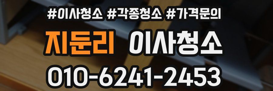 지둔리 이사청소