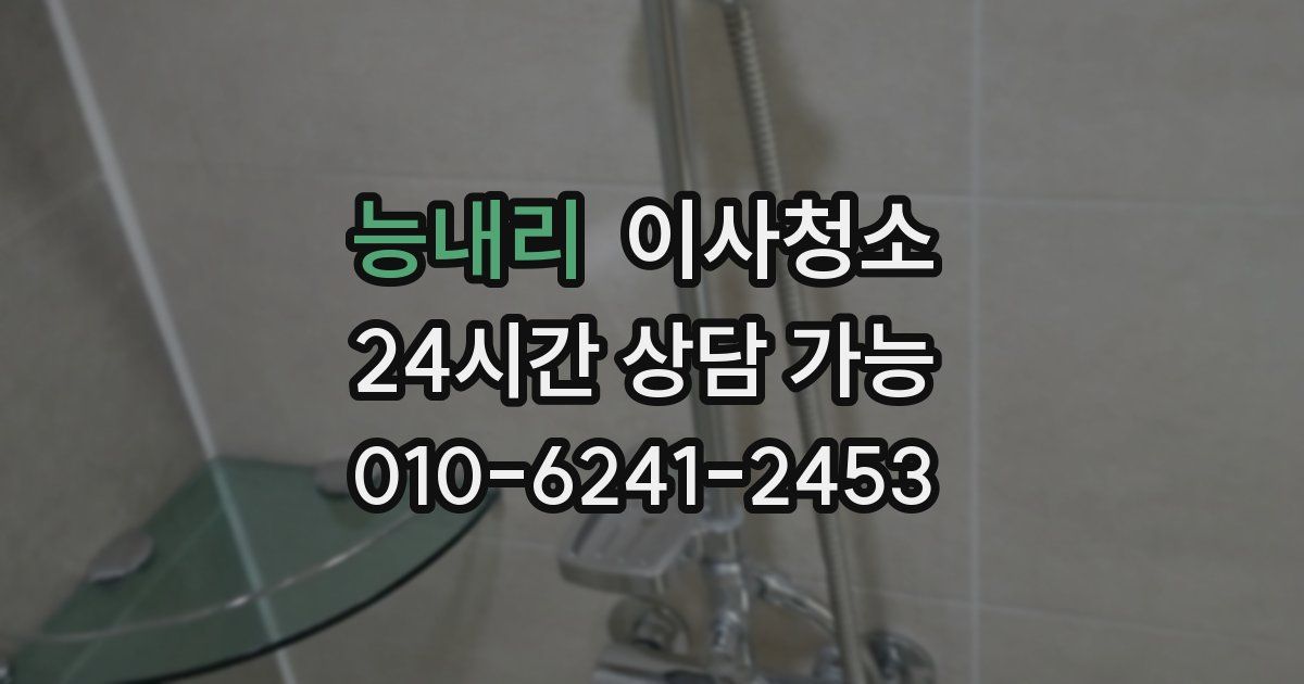 능내리 입주청소