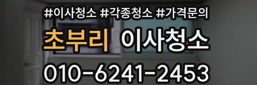 초부리 이사청소