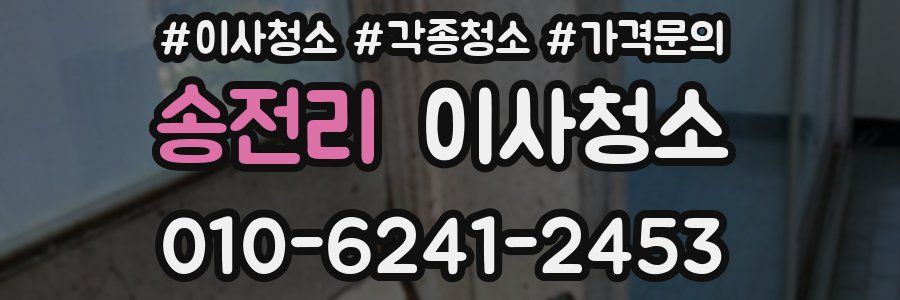 송전리 이사청소