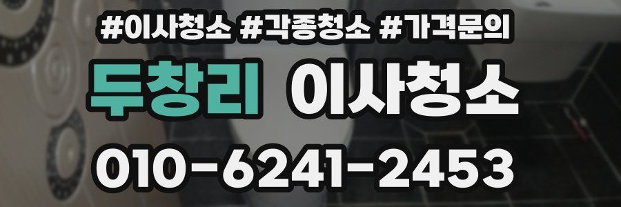 두창리 이사청소
