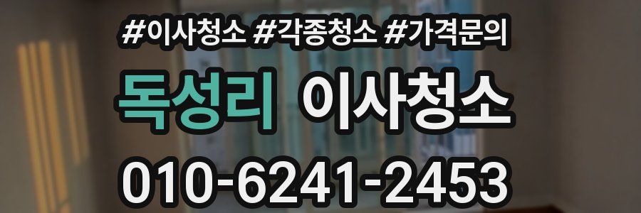 독성리 이사청소