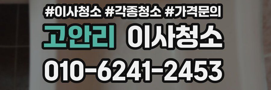 고안리 이사청소