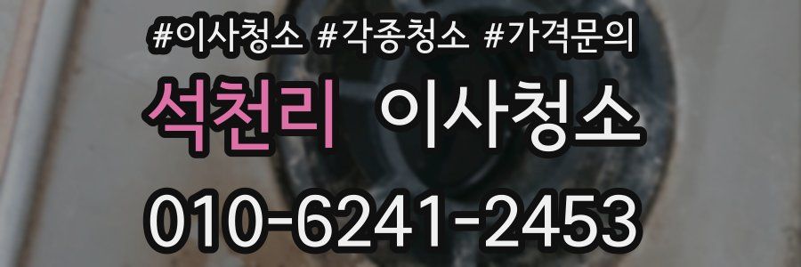 석천리 이사청소